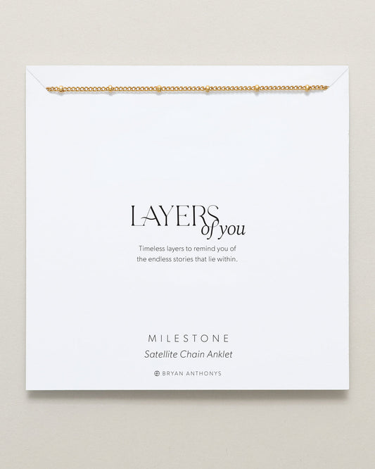 Milestone Satellite Chain Anklet