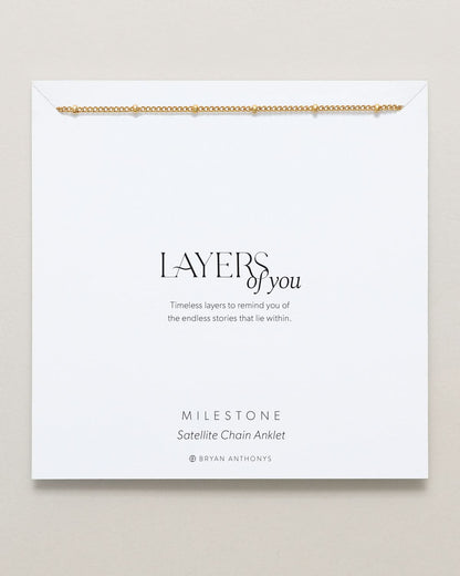 Milestone Satellite Chain Anklet