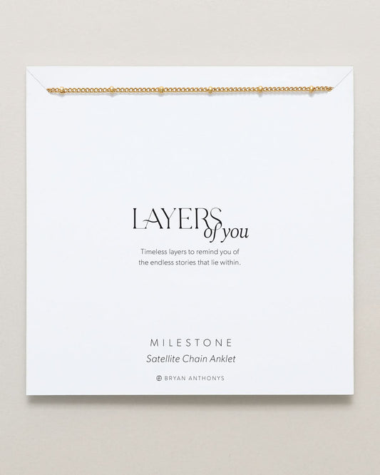 Milestone Satellite Chain Anklet