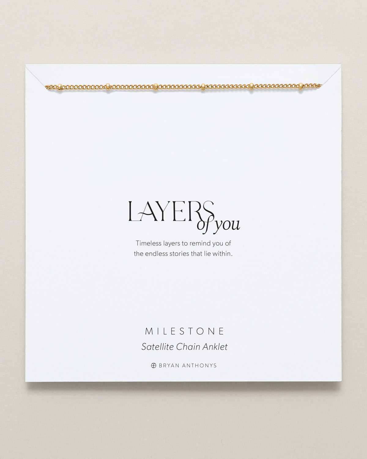 Milestone Satellite Chain Anklet