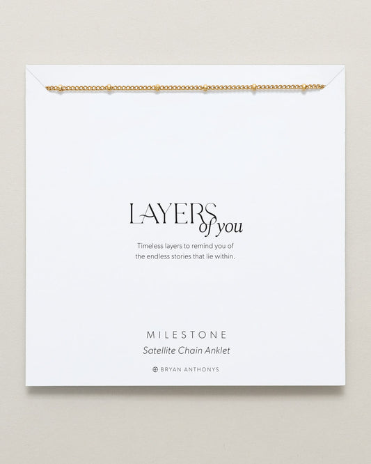 Milestone Satellite Chain Anklet