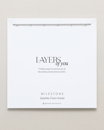 Milestone Satellite Chain Anklet