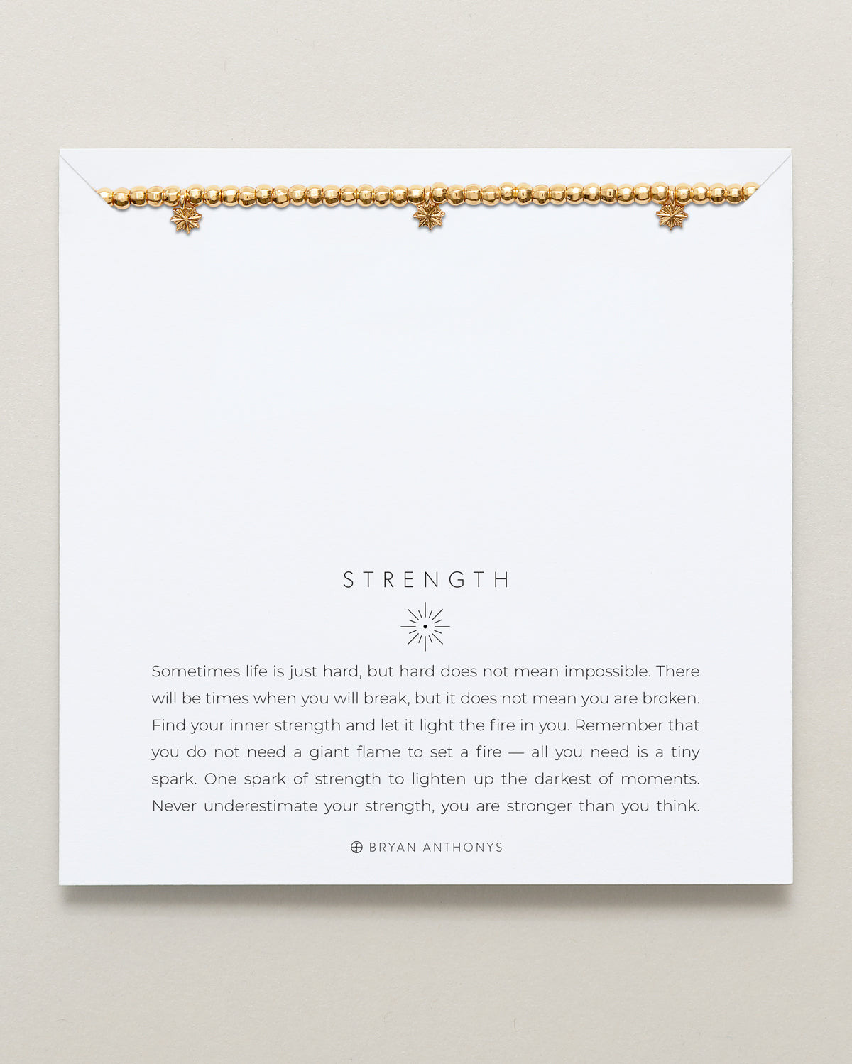 Strength Beaded Icon Bracelet