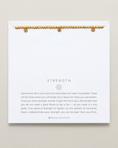 Strength Beaded Icon Bracelet