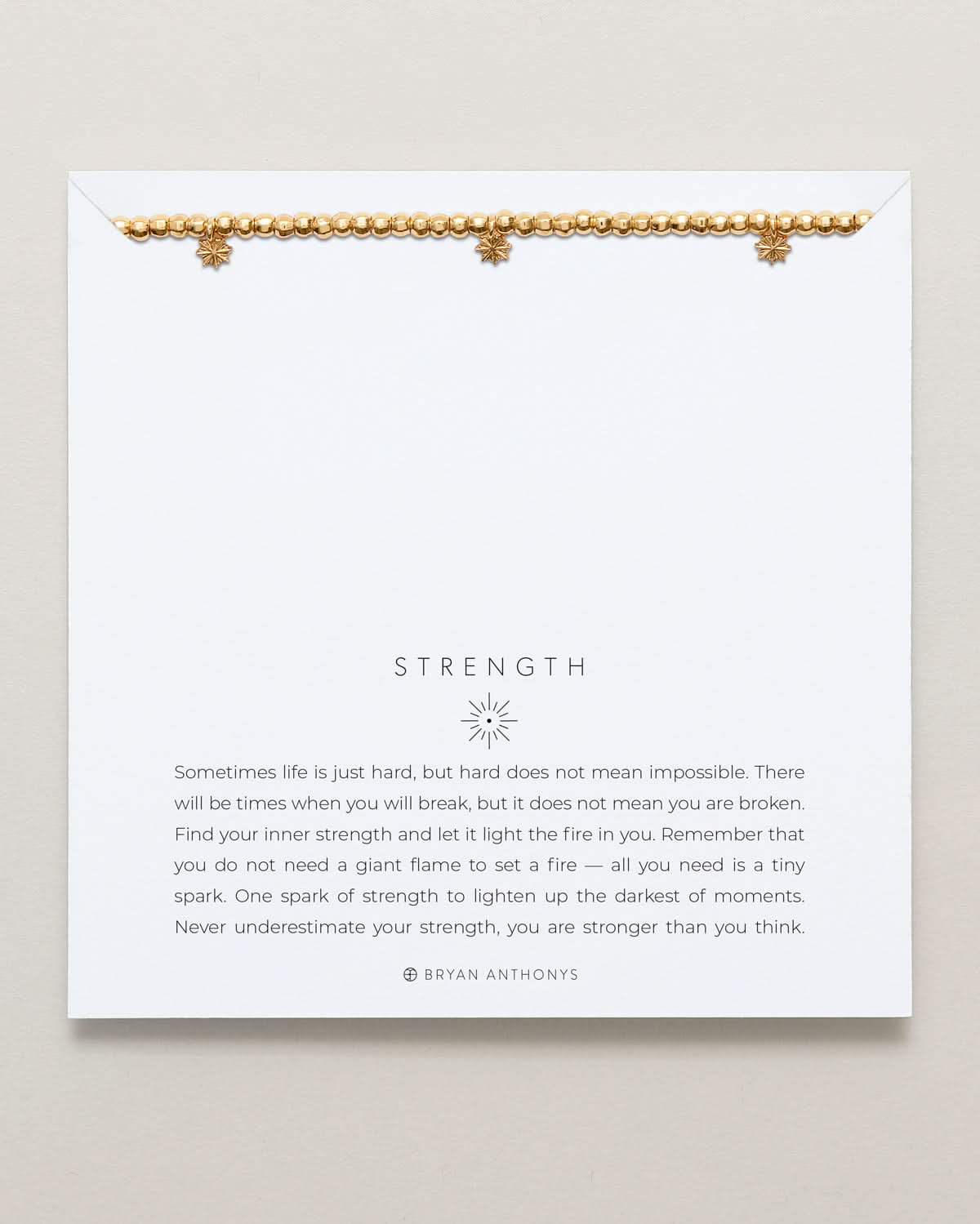 Strength Beaded Icon Bracelet