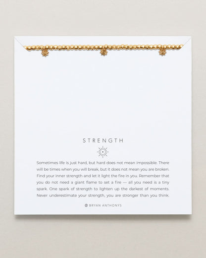 Strength Beaded Icon Bracelet