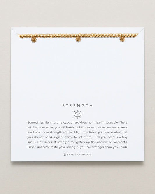 Strength Beaded Icon Bracelet