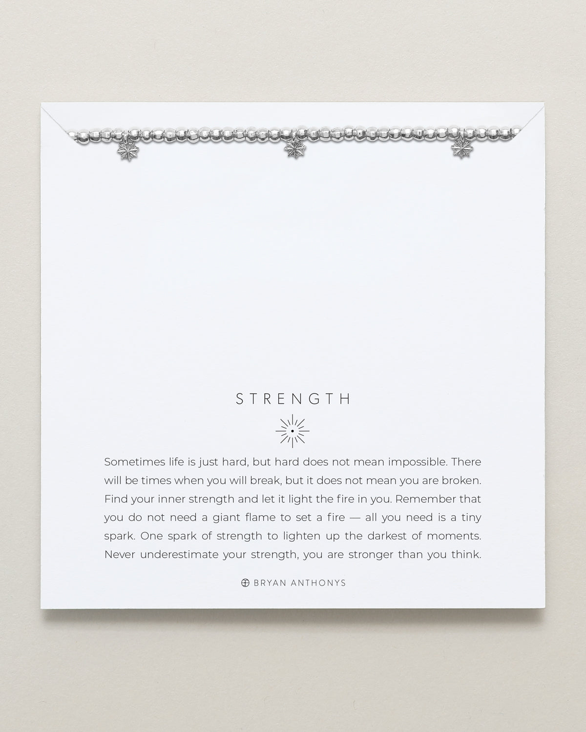 Strength Beaded Icon Bracelet