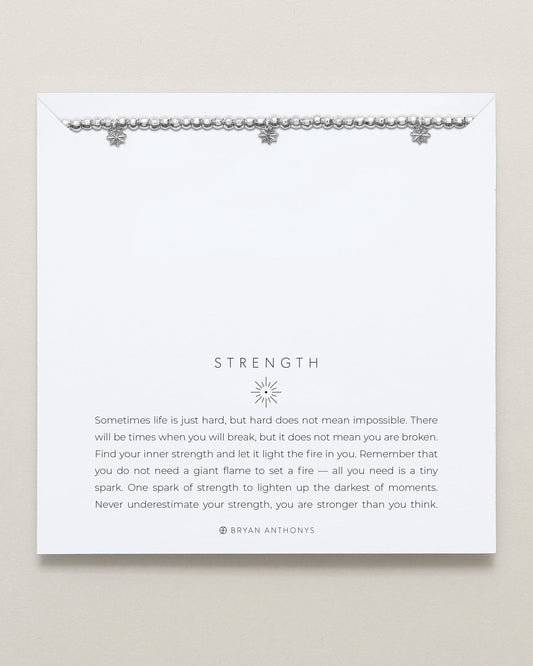 Strength Beaded Icon Bracelet