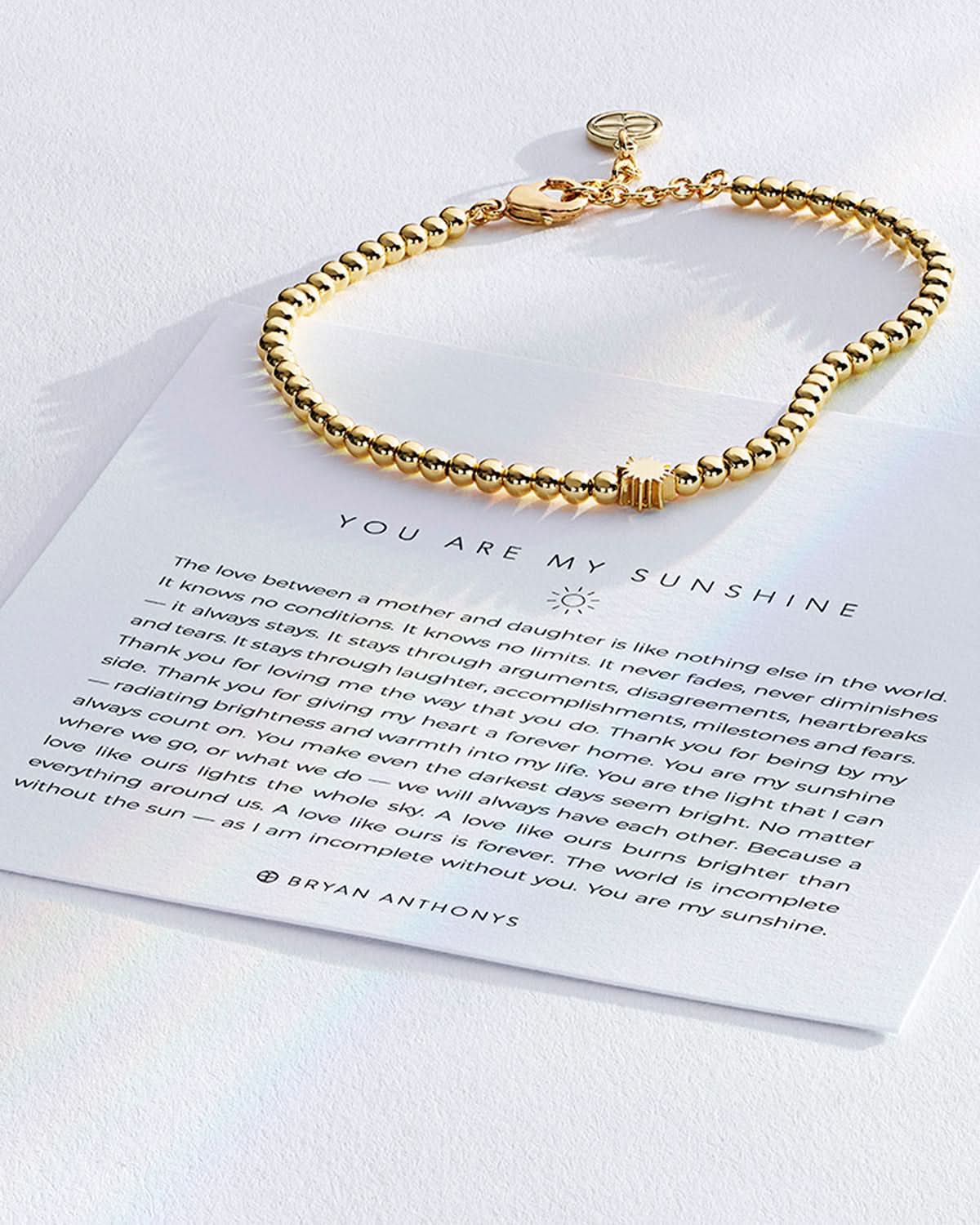 You Are My Sunshine Beaded Icon Bracelet