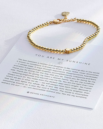 You Are My Sunshine Beaded Icon Bracelet