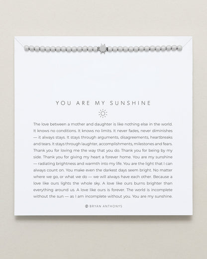 You Are My Sunshine Beaded Icon Bracelet