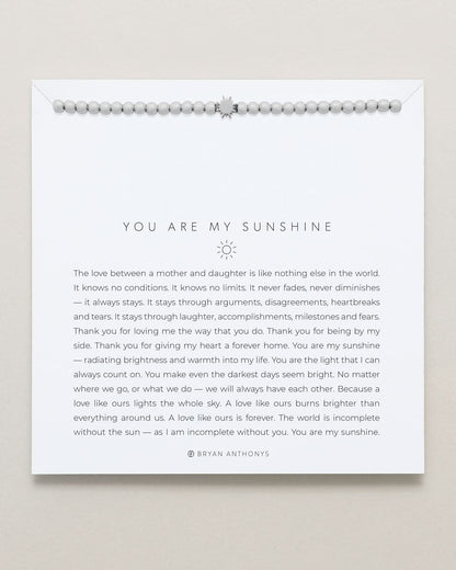 You Are My Sunshine Beaded Icon Bracelet