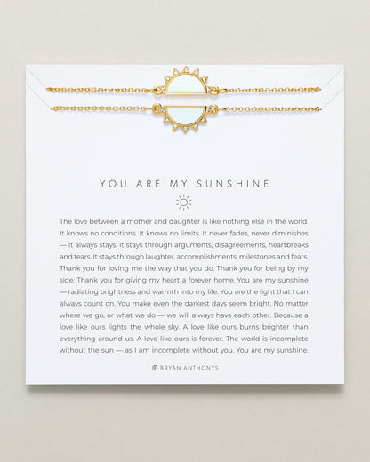 You Are My Sunshine Bracelet Set