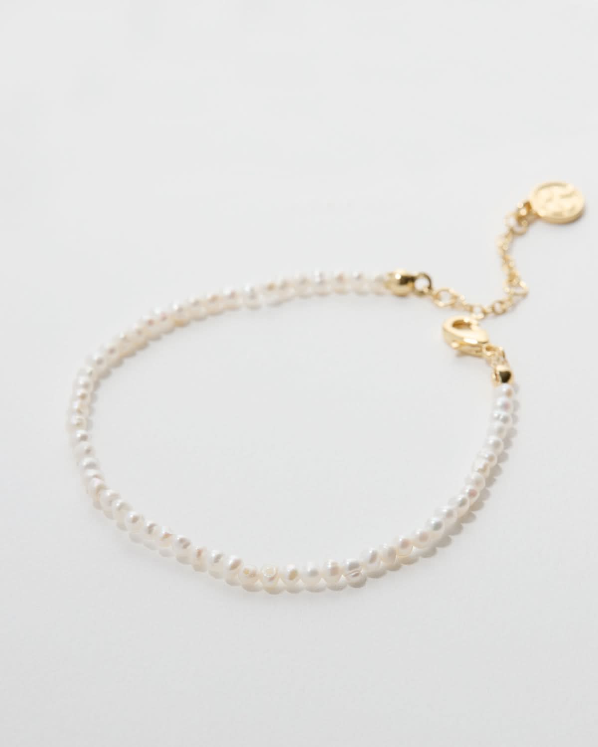 Grit Seed Pearl Anklet