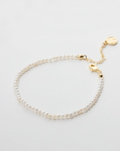 Grit Seed Pearl Anklet