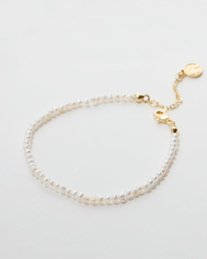 Grit Seed Pearl Anklet