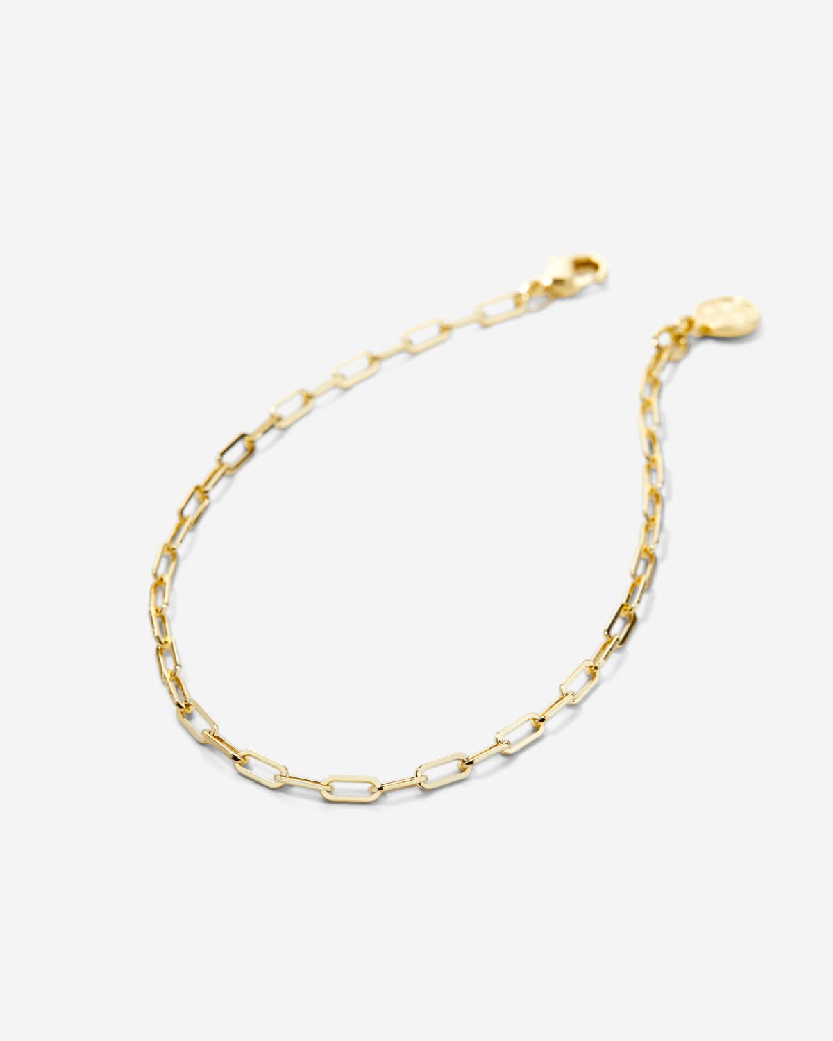 Connected Delicate Paperclip Chain Bracelet
