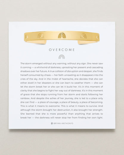 Overcome Engraved Cuff