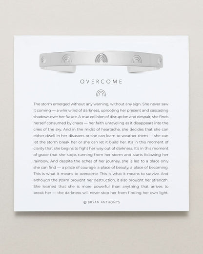 Overcome Engraved Cuff