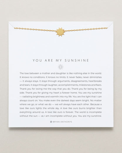 You Are My Sunshine Icon Necklace