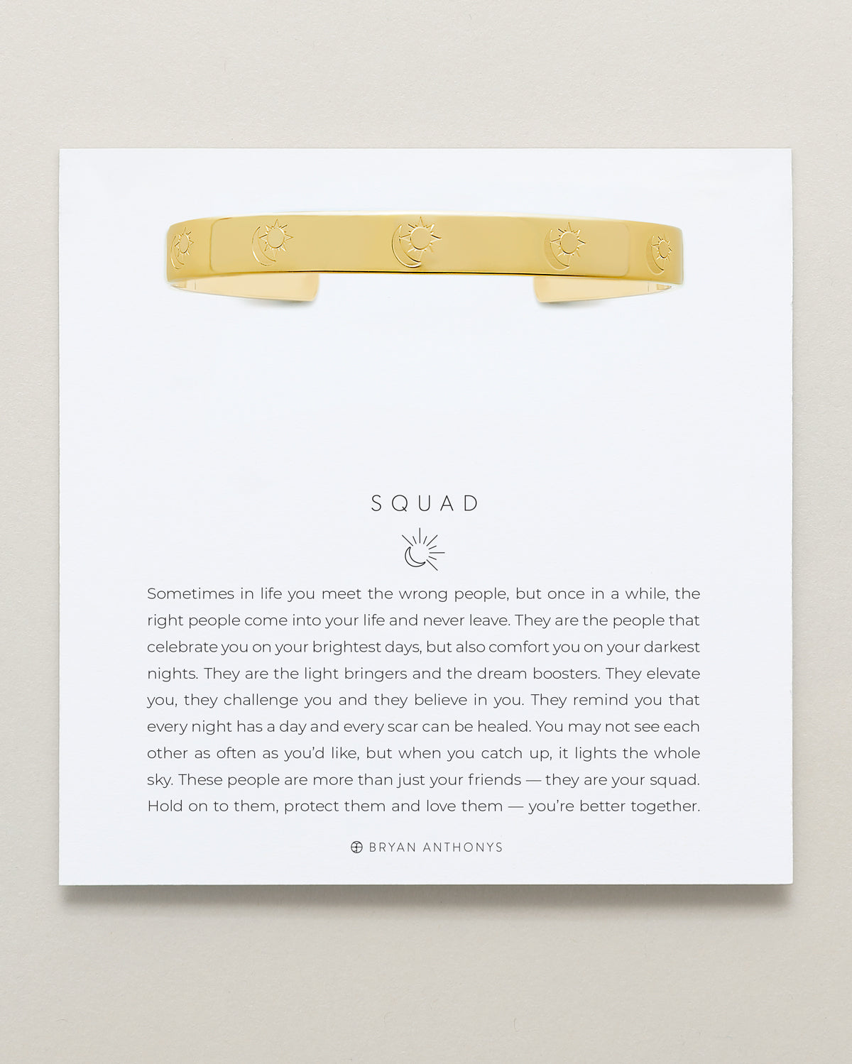 Squad Engraved Cuff
