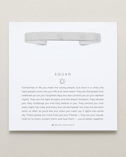 Squad Engraved Cuff