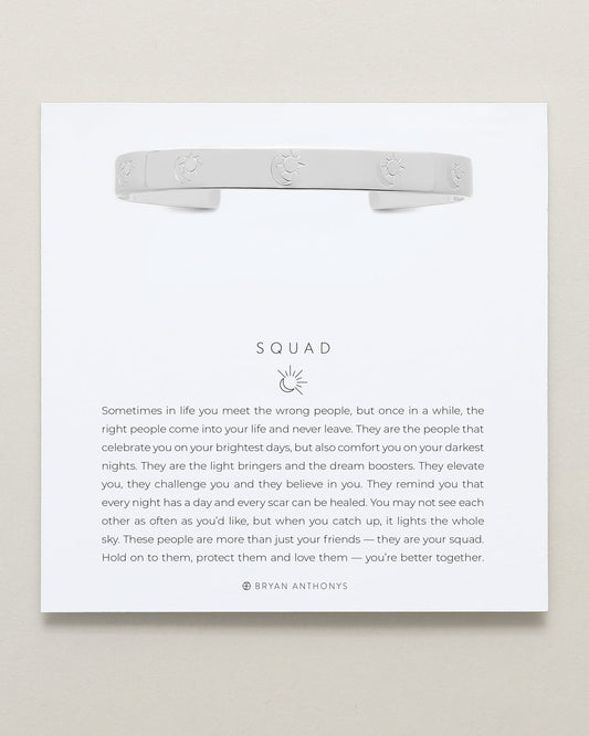 Squad Engraved Cuff