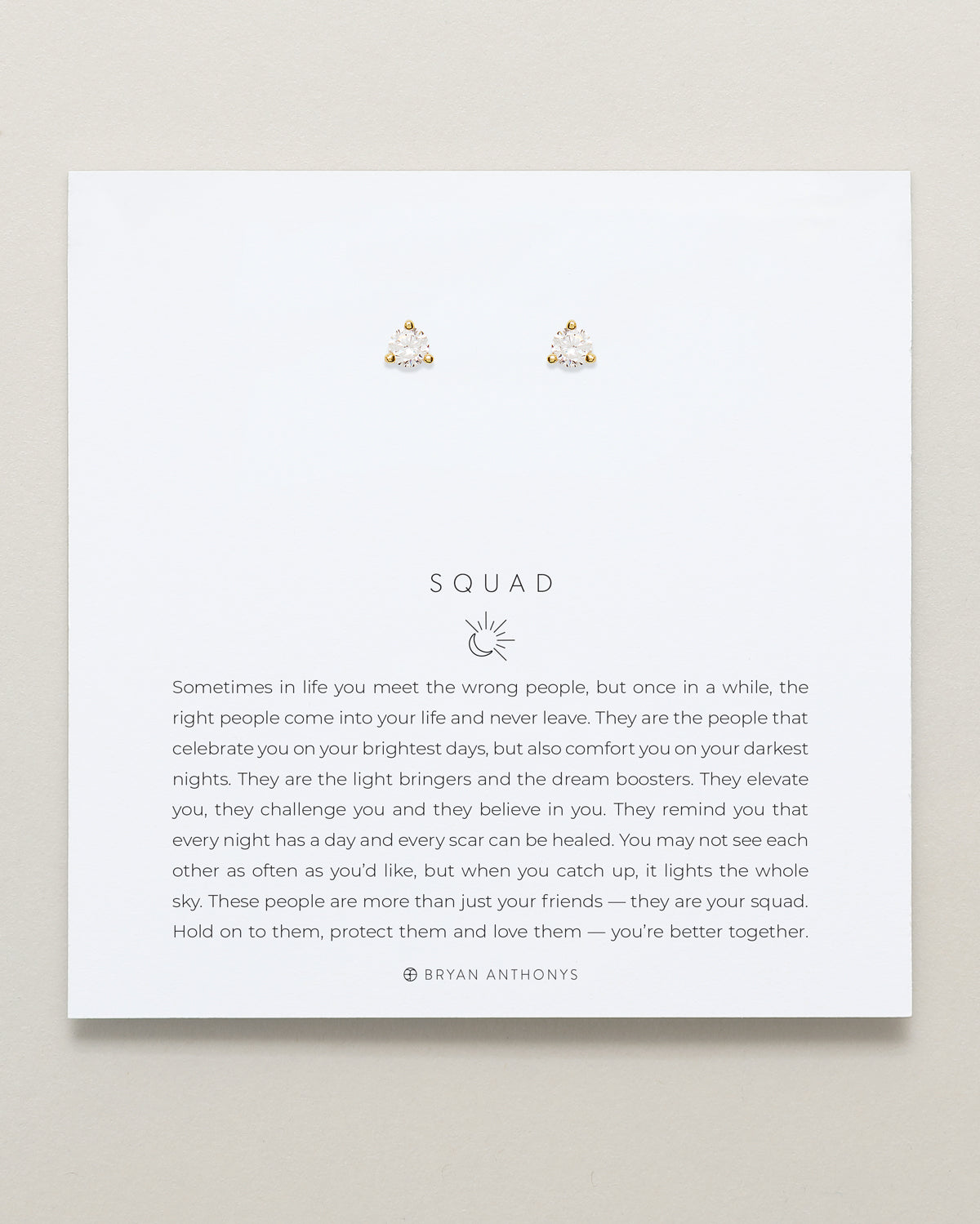 Squad Crystal Stud Earrings