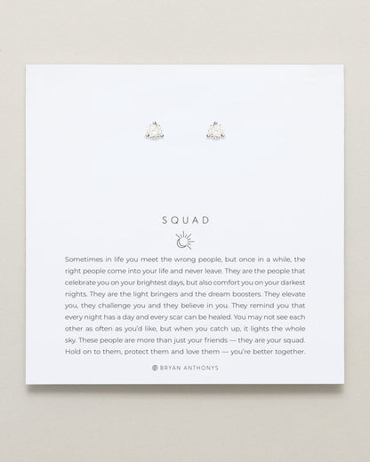 Squad Crystal Stud Earrings