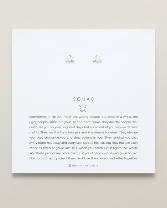 Squad Crystal Stud Earrings