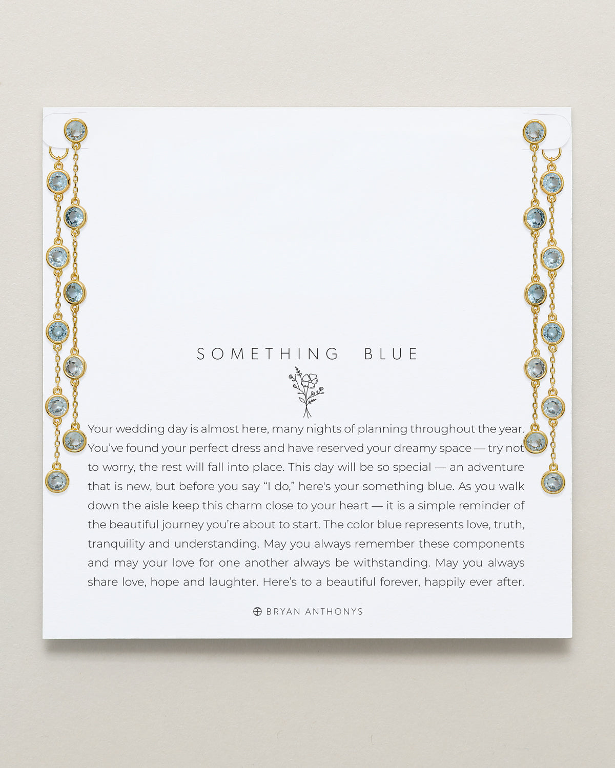 Something Blue Chandelier Earrings