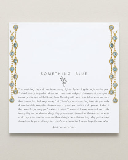 Something Blue Chandelier Earrings