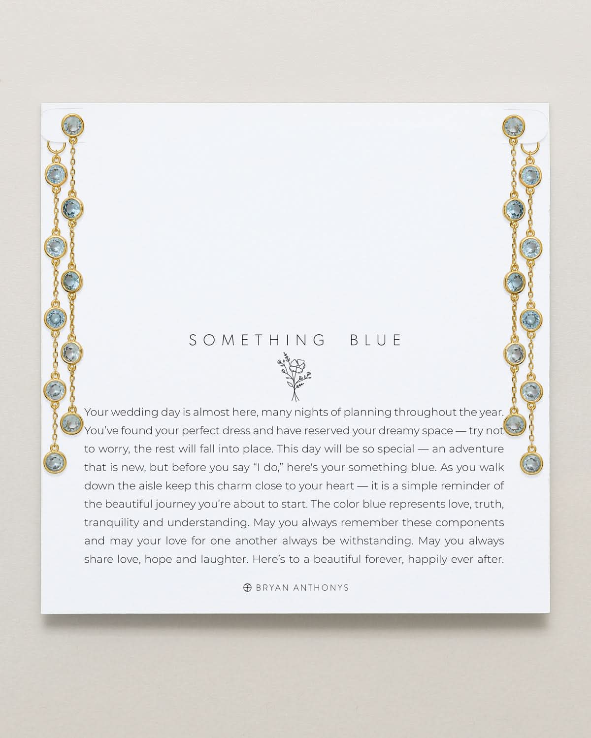 Something Blue Chandelier Earrings