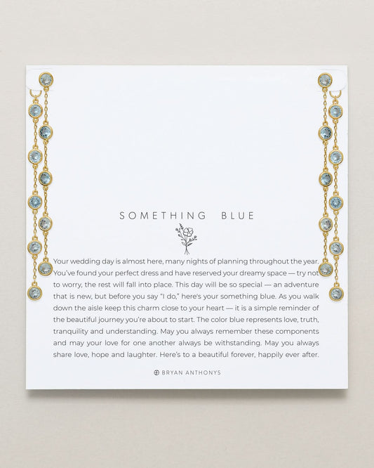 Something Blue Chandelier Earrings