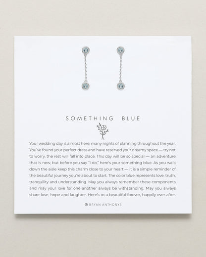 Something Blue Drop Earrings