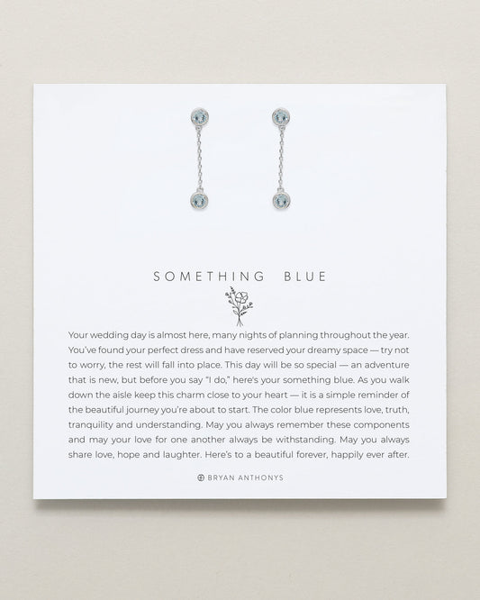 Something Blue Drop Earrings