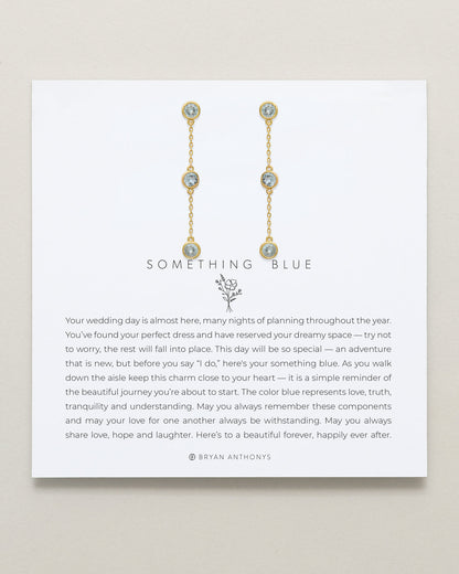 Something Blue Linear Earrings