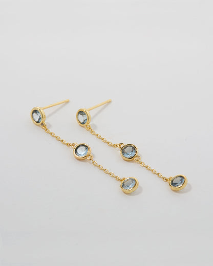 Something Blue Linear Earrings