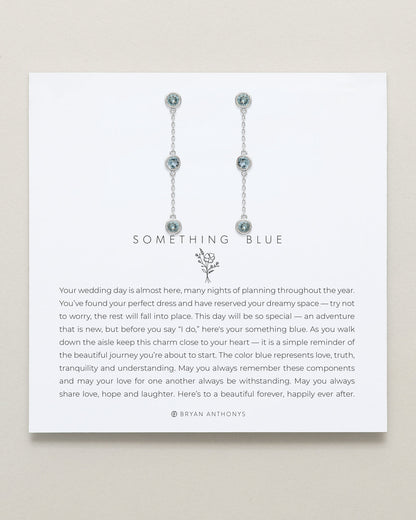 Something Blue Linear Earrings