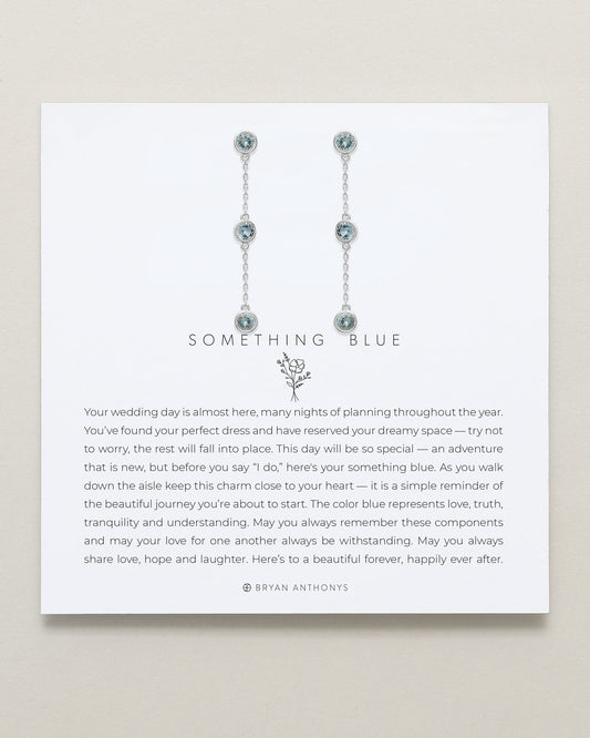Something Blue Linear Earrings