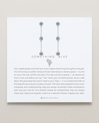 Something Blue Linear Earrings