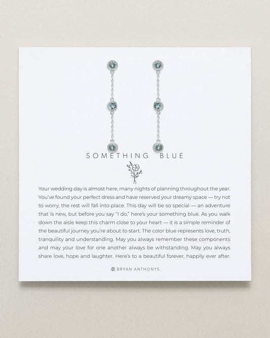 Something Blue Linear Earrings