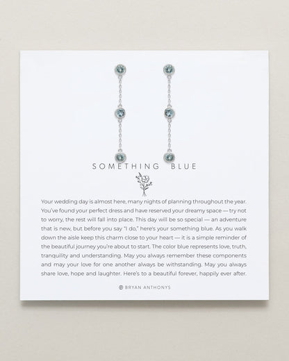 Something Blue Linear Earrings