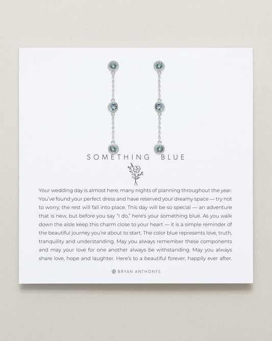 Something Blue Linear Earrings
