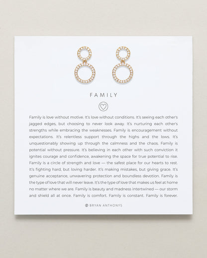 Family Drop Earrings