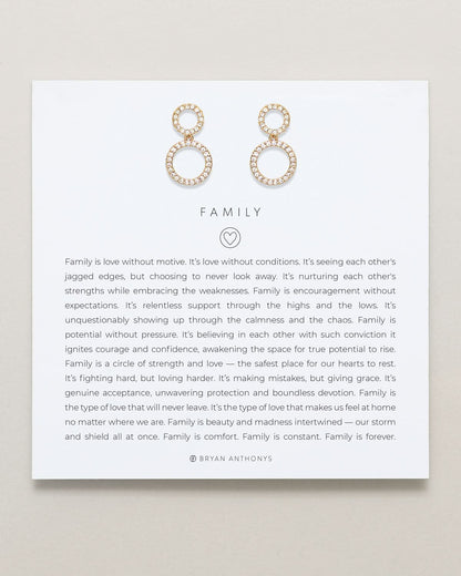 Family Drop Earrings