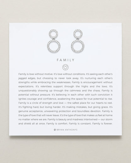 Family Drop Earrings