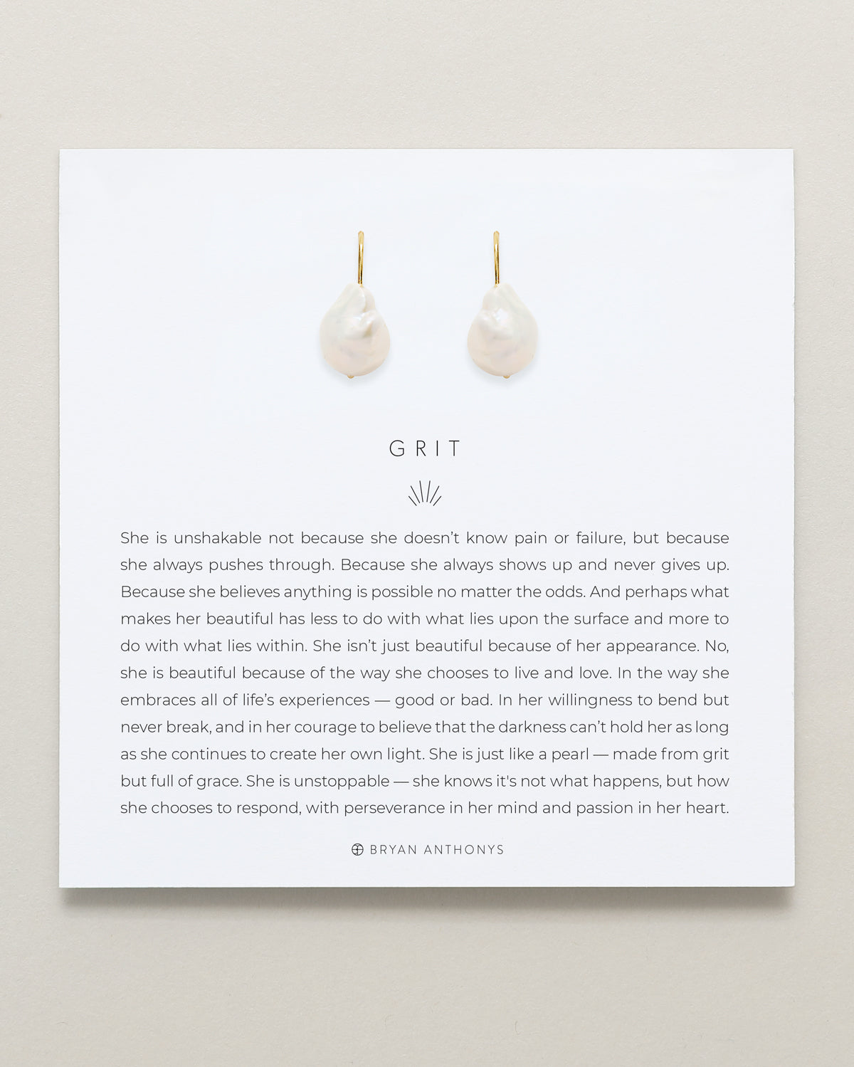 Grit Drop Earrings