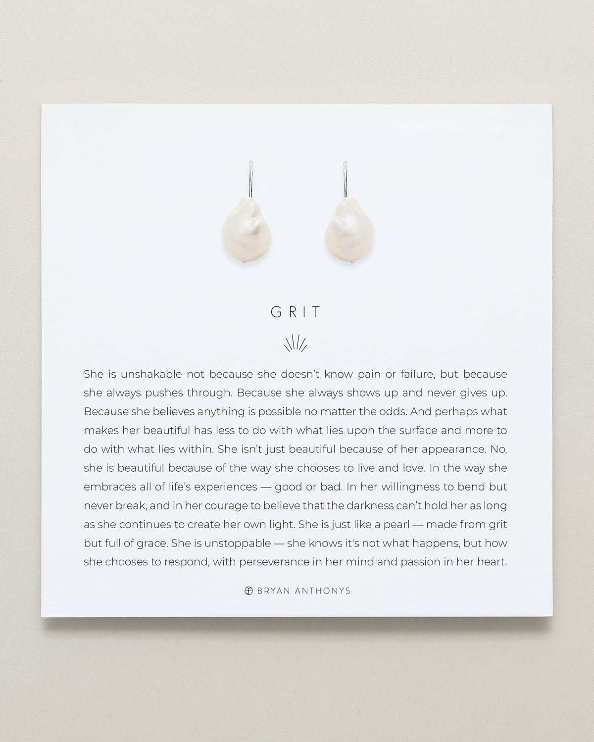 Grit Drop Earrings